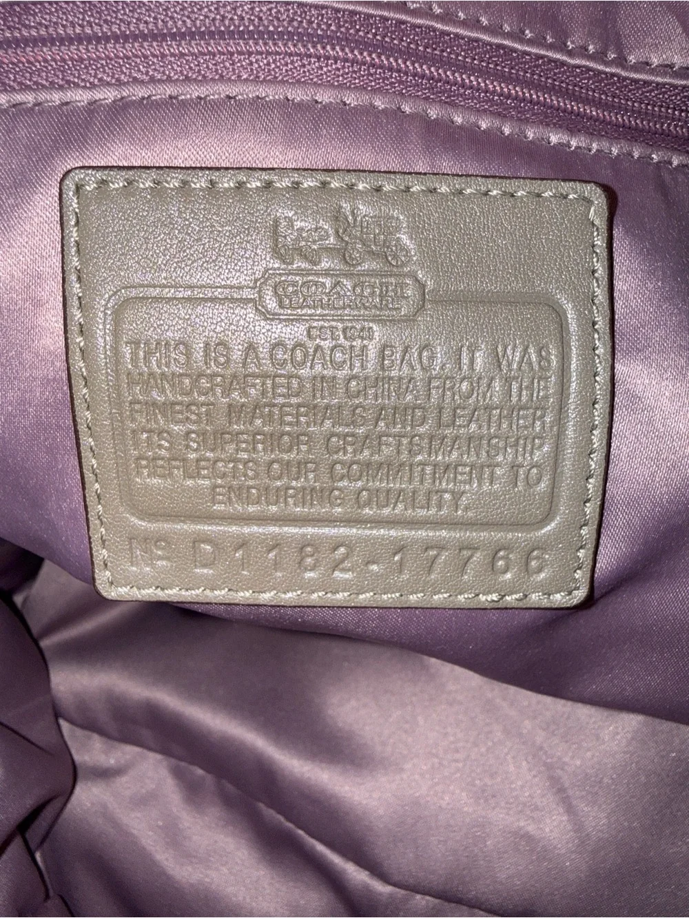Y2K Coach Sparkly Gray Leather Shoulder Bag with Braided Handles
